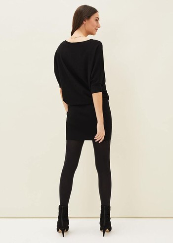 Phase Eight Becca Batwingted Knitwear Black Australia | FE3159864